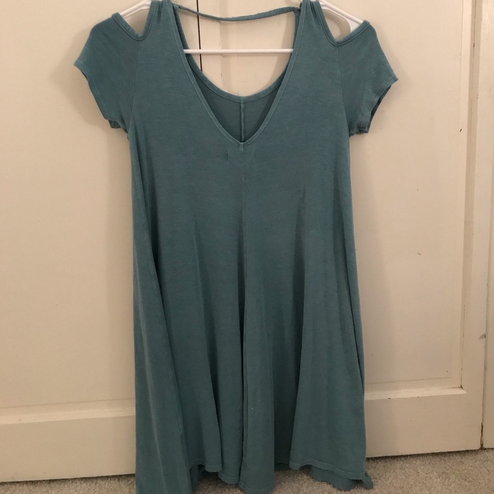 beautiful blue mini dress